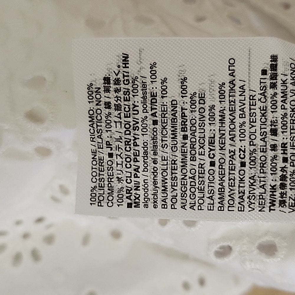Gap × DÔEN 100% Cotton  Eyelet Midi Dress  Elegant White  Dress Size Meduim - Picture 16 of 16